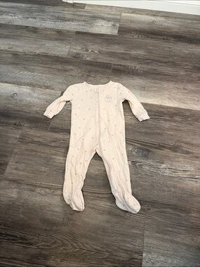 Disney Soft Pink Baby Footed One-Piece Sleeper